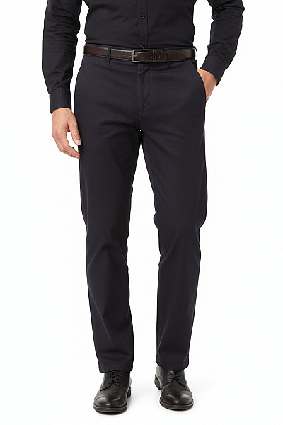 Drumohr Pánské Tmavě Fialové Společenské Rovné Kalhoty Elegantní Business Vel. 50