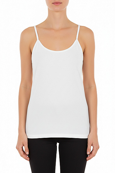 Karl Lagerfeld Dámské Bílé Tílko Basic Bez Rukávů Vel. XS