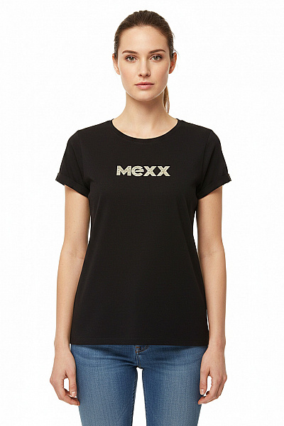 Mexx Dámské Tričko S Krátkým Rukávem A Nápisem Velikost S