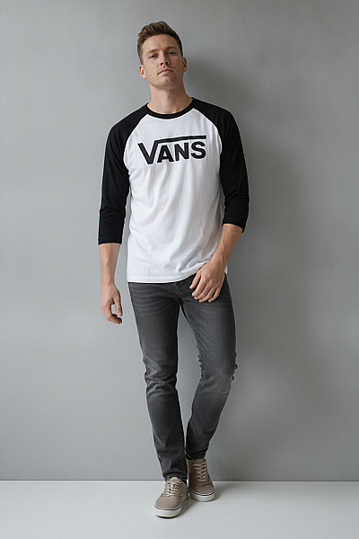 Vans Dětské Tričko S Dlouhým Rukávem A Potiskem Velikost 12/14