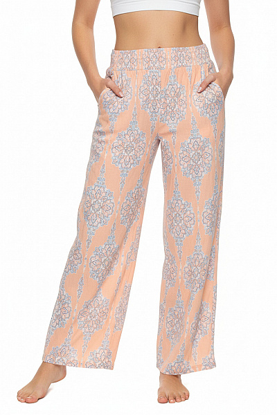 CALIDA Dámské Letní Volné Kalhoty S Potiskem Na Gumu Pohodlné Velikost Xs