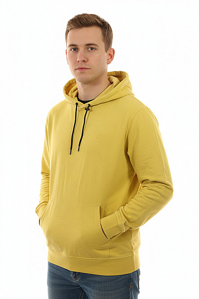 S.OLIVER Pánská žlutá Mikina S Kapucí Přes Hlavu Streetwear S Klokaní Kapsou Velikost XXL