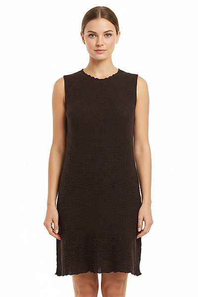 TOM TAILOR Dámské černé Letní Tunikové šaty úpletové Texturované Vel. L