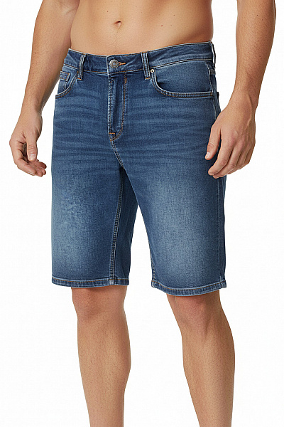 LAWRENCE GREY Pánské Modré Riflové Kraťasy Volnočasové Ležérní S Kapsami Vel. 36