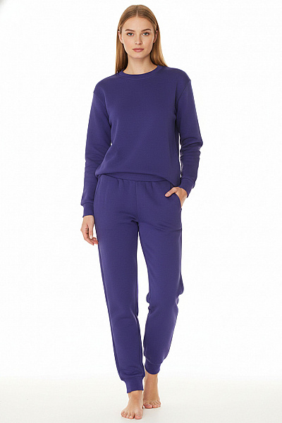 ARMANI Dámský Bavlněný Domácí Komplet Fialový Velikost XS