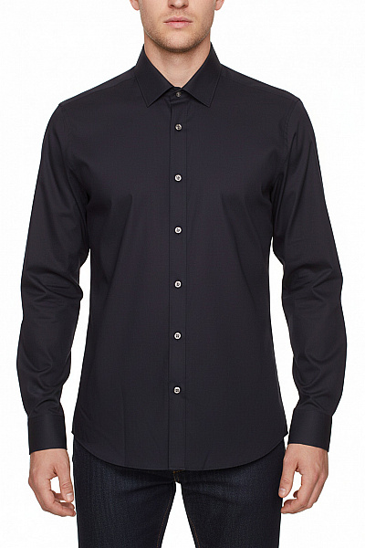 OLYMP Pánská Košile Dlouhý Rukáv Elegantní Business Regular Fit Tmavě Modrá Velikost 41