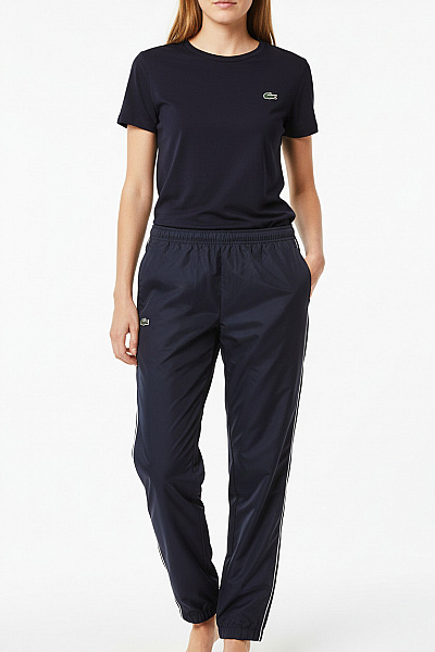 LACOSTE Dámské Tmavě Modré Sportovní Volnočasové Tepláky S Gumou V Pase Velikost M