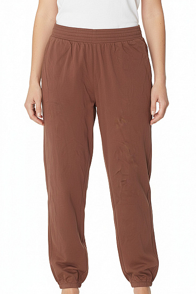 TEZENIS Dámské Hnědé Tepláky Volné Sportovní Pohodlné S Gumou V Pase Vel. M