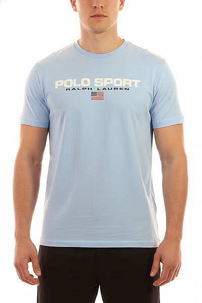 Pánské Modré Tričko Krátký Rukáv S Nápisem Sportovní Basic Vel. Xxl