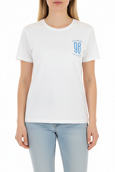 BIKKEMBERGS Dámské Tričko S Krátkým Rukávem A Potiskem Vel. L