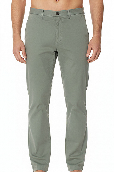 TOMMY HILFIGER Pánské Chino Volnočasové Rovné Dlouhé Zelené Ležérní S Kapsami Vel. L