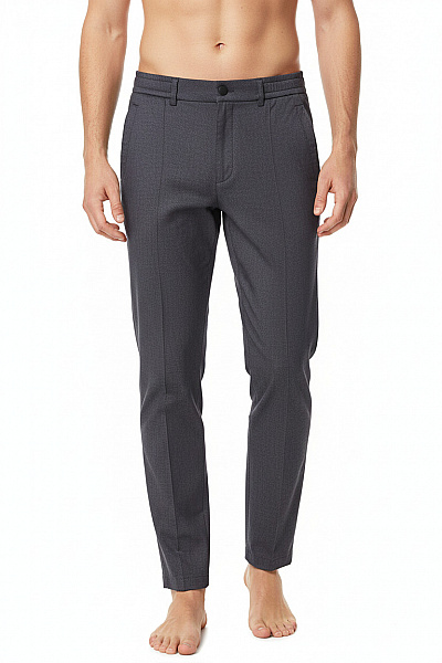 BRAX Pánské Tmavě šedé Rovné Kalhoty S Gumou V Pase Pohodlné Ležérní Velikost XXS