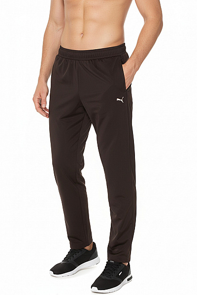 Puma Pánské Tmavě Hnědé Sportovní Volnočasové Tepláky S Pružným Pasem Vel. S
