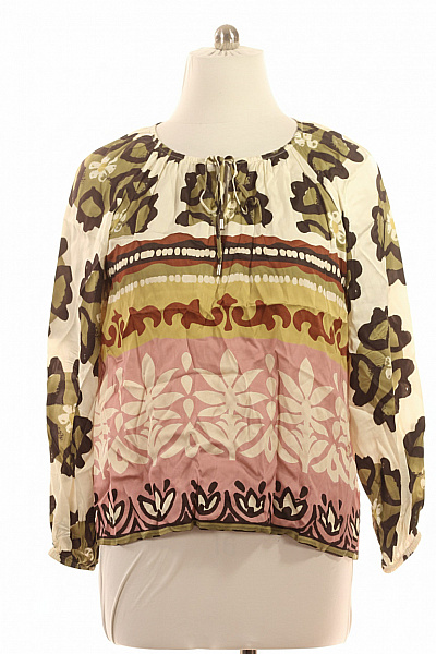 Grace Dámská Halenka S Dlouhým Rukávem A Potiskem Boho Velikost L