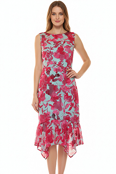 Kensie Letní Květované šaty Asymetrické Vel. 6