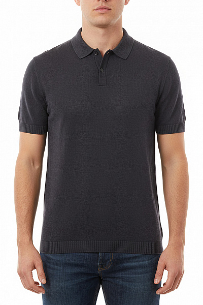 Camel Active Pánské Tmavě Modré Polo Tričko S Krátkým Rukávem Jednobarevné Basic Velikost L