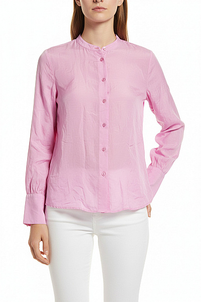 MARC AUREL Dámská Viskózová Růžová Košile Elegantní Volná S Dlouhým Rukávem Velikost XS