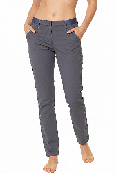 Dámské šedé Skinny Kalhoty Volnočasové S Kapsami Vel. 36