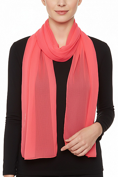 Šála Dlouhá Elegantní Jednobarevná šifonová Letní