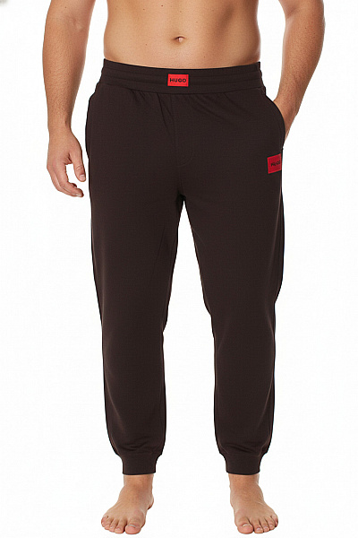 Hugo Boss Pánské Tmavě Hnědé Volnočasové Pohodlné Tepláky S Kapsami Na Zavazování Vel. XXL