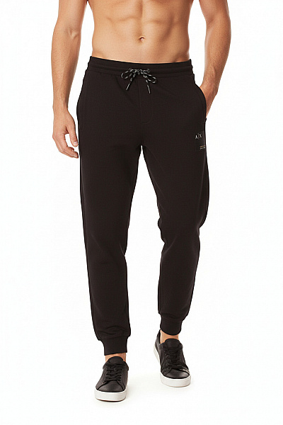 ARMANI Pánské černé Tepláky S Kapsami Volné Sportovní Pohodlné Na Zavazování Velikost M