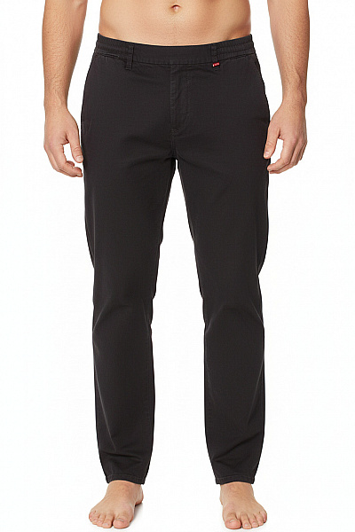 MAC Pánské Tmavé Volnočasové Kalhoty S Pružným Pasem Rovné Vel. 34
