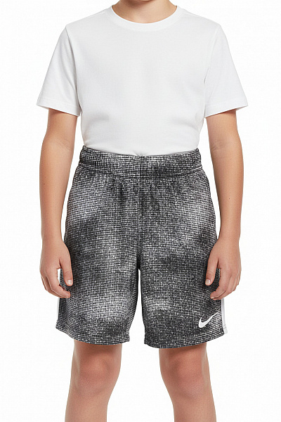 Nike Dětské Chlapecké Kraťasy černo-bílé S Potiskem Sportovní Vel. 122/128