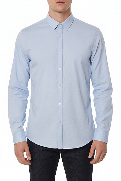 Pánská Košile Dlouhý Rukáv Polyester Elegantní Business Regular Fit Vel. XL