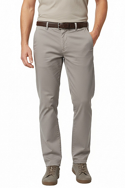 Hiltl Pánské Volnočasové Chinos Rovné Dlouhé Béžové S Kapsami Vel. M