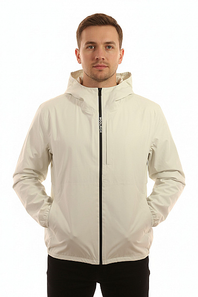 Woolrich Polyesterová Lehká Větrová Bunda S Kapucí Sportovní Na Jaro Vel. L