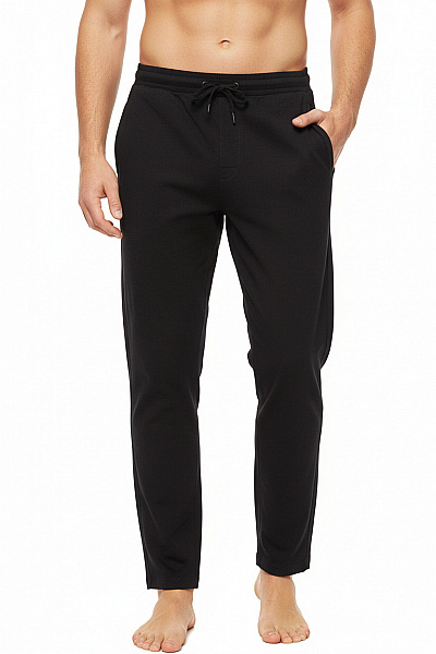 KENSINGTON Pánské černé Volné Tepláky S Gumou V Pase Vel. M