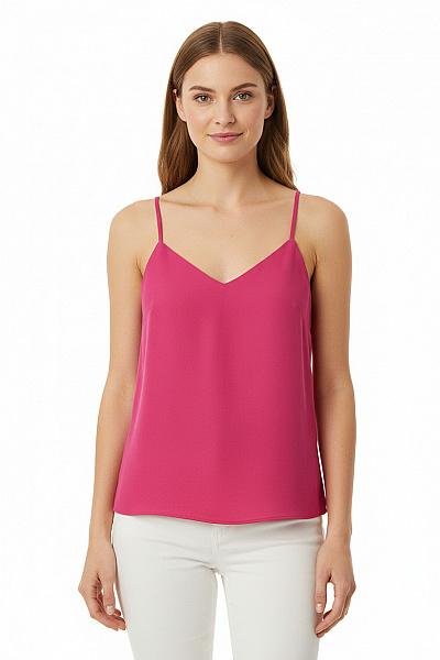 Phase Eight Dámská Růžová Polyesterová Halenka Bez Rukávů Letní Elegantní V-výstřih Velikost UK 12