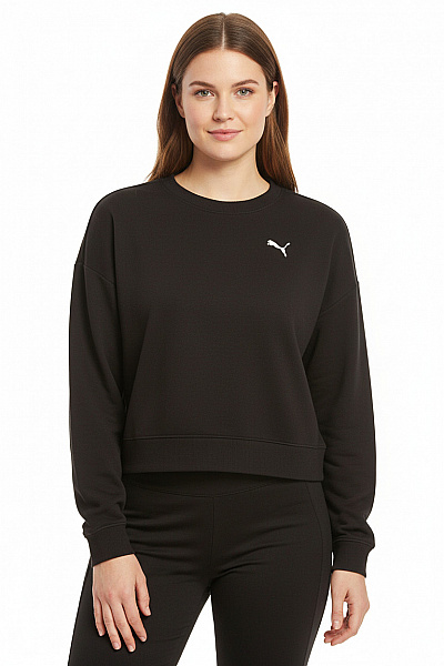 Puma Dámská Mikina černá S Dlouhým Rukávem Crewneck Vel. M