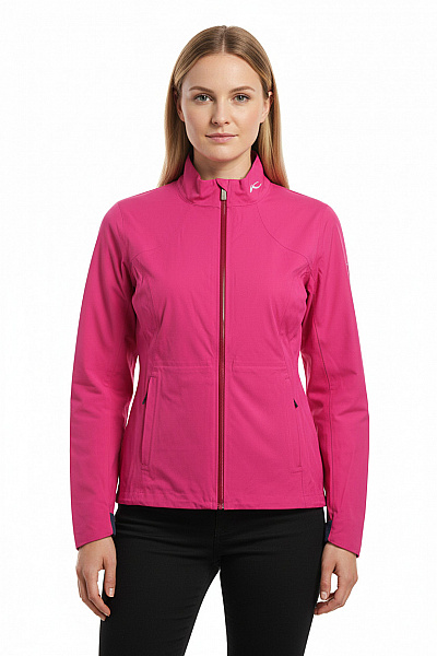 KJUS Dámská Růžová Polyesterová Funkční Sportovní Bunda Se Zipem Lehká Velikost 38
