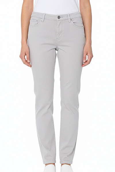 REPLAY Dámské Bavlněné Kalhoty Volnočasové Jarní šedé Rovné Velikost 30/32