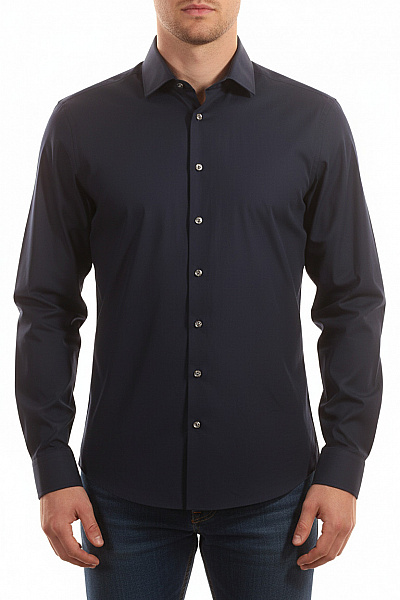 Seidensticker Pánská Elegantní Košile S Dlouhým Rukávem Bavlněná Modrá Slim Fit Velikost L