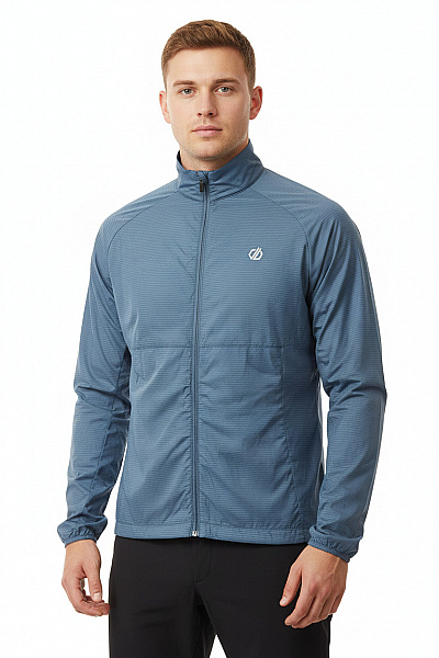 Dare 2b Pánská Lehká Běžecká Bunda Modrá Funkční Sportovní Outdoorová Se Zipem Velikost EU 36