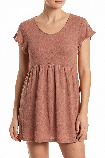 American Vintage Dámské šaty Krátký Rukáv Volnočasové Třpytivé Empírové Velikost M/L