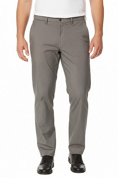 Carl Gross Pánské Vlněné Elegantní Kalhoty Rovné šedé Velikost EU 56