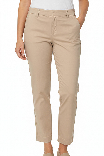 Gap Dámské Plátěné Kalhoty Béžové Volnočasové Rovné Vel. 38