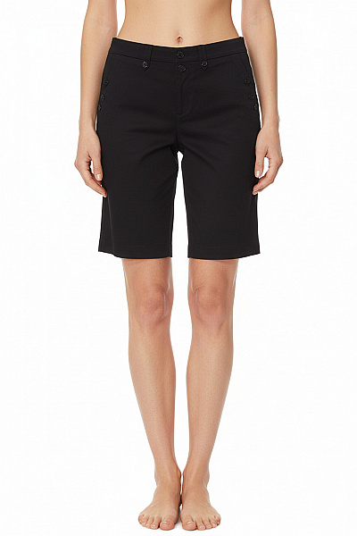 Filippa K. Dámské černé Kraťasy Ke Kolenům Námořnické Stylové S Kapsami Velikost S