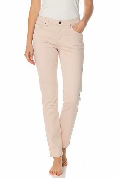 MARCCAIN Dámské Bavlněné Béžové Chinos Rovné Ležérní S Kapsami Jarní Letní Vel. 1