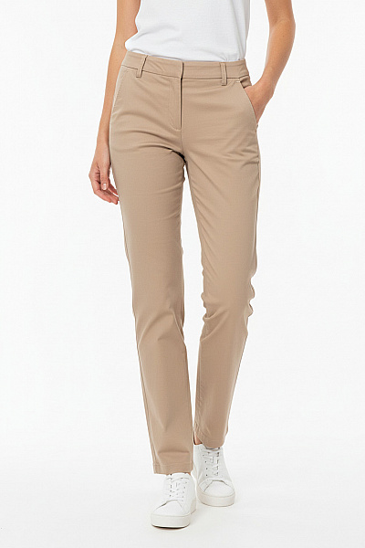 Marc O´Polo Dámské Béžové Plátěné Rovné Kalhoty Volnočasové S Kapsami Vel. 34