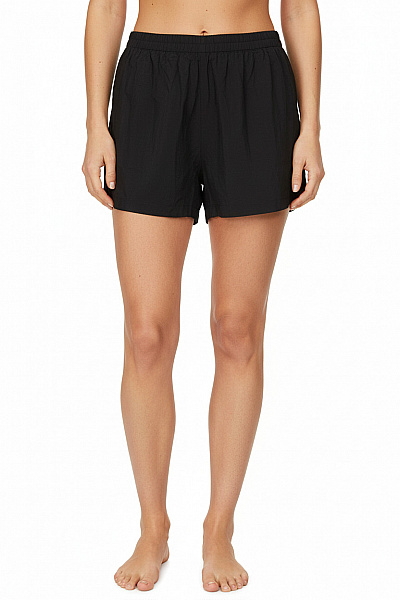 SAMSOE Dámské Viskózové černé Volné Kraťasy Ležérní Letní Vel. M