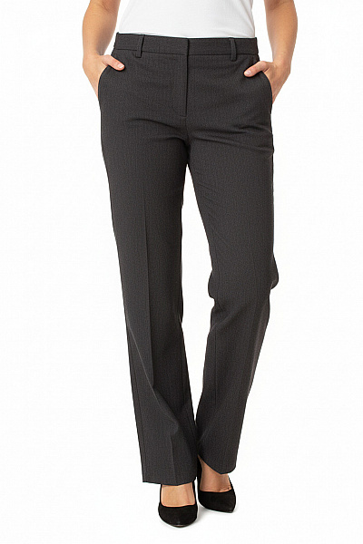 Ted Baker Dámské Oblekové Kalhoty Tmavě Hnědé Rovné Volné Elegantní Vel. 34