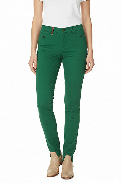 Ralph Lauren Dámské Bavlněné Zelené Kalhoty S Kapsami Volnočasové Ležérní Rovné Velikost 2