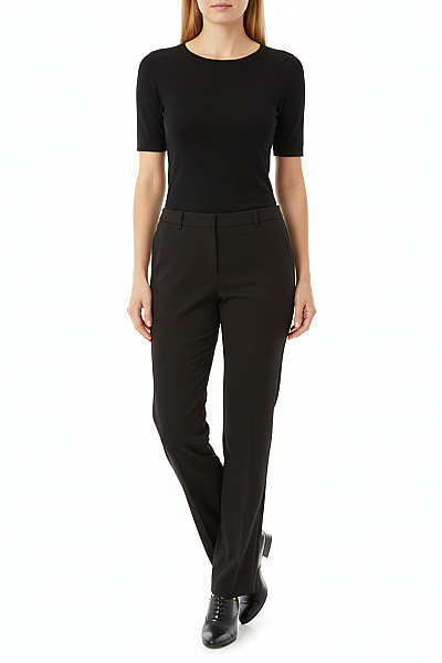 COMMA Dámské Oblekové černé Rovné Dlouhé Elegantní Kalhoty Velikost 38