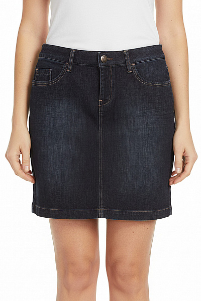 Esprit Dámská Tmavě Modrá Bavlněná Pouzdrová Džínová Sukně Ke Kolenům Vel. 29