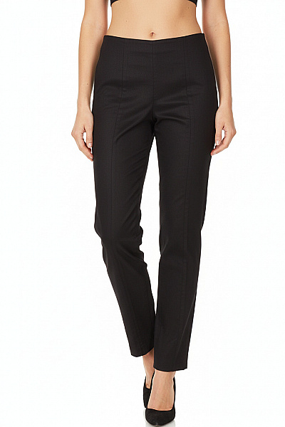 COS Dámské Bavlněné černé Kalhoty Rovné Elegantní Ležérní S Vysokým Pasem Velikost XXS