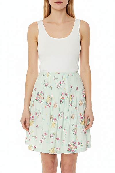 Oasis Dámská Letní Květinová Puntíkatá áčková Sukně Ke Kolenům Velikost 38